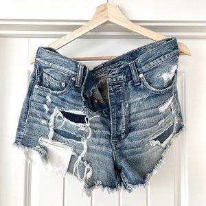 Vintage High-Rise Denim Jean Shorts